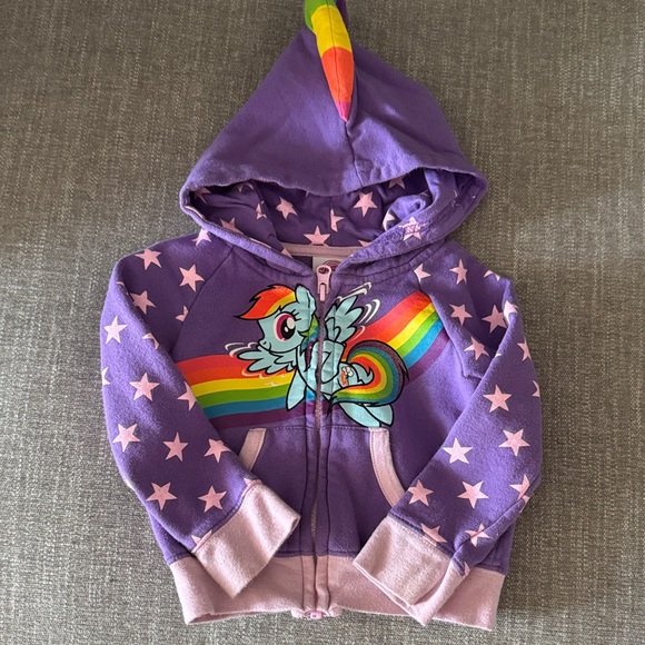 My Little Pony Purple Kids Bottoms with Rainbow Hoodie Set - Picture 2 of 7